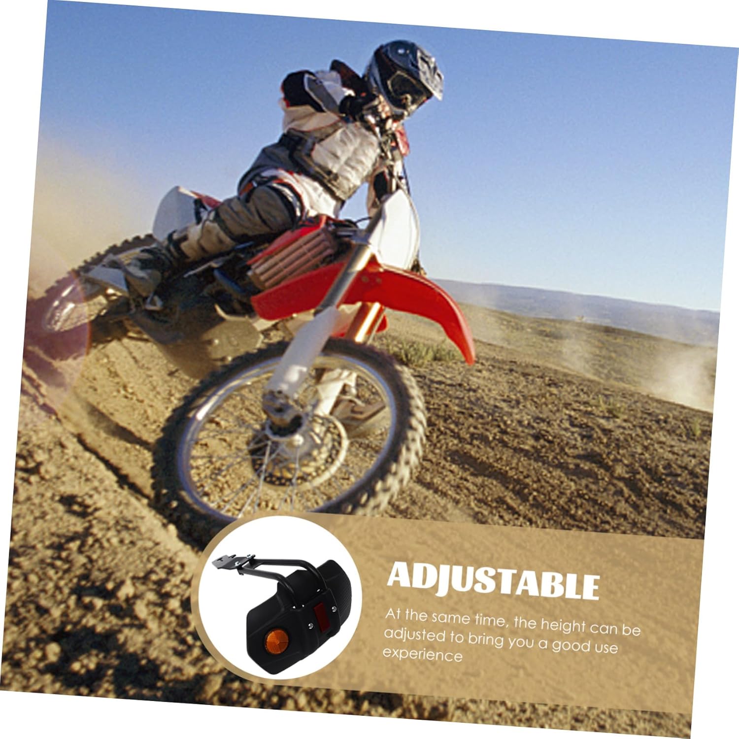 Zerodeko Motorbike Rear Mudguard Adjustable Mud Guard Replacement for Motorcycle Wheel Splashing Protection Random Style