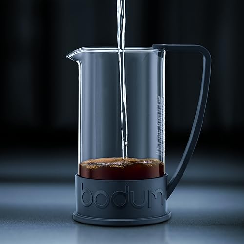 Miniatura 3 de Bodum Brasil Prensa francesa 1 litro 8 tazas cafetera 34 onzas negro