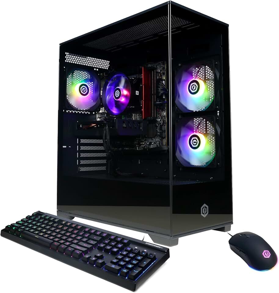 CyberPowerPC Gamer Xtreme VR Gaming PC, Intel Core i5-13400F 2.5GHz, GeForce RTX 5060 8GB, 16GB DDR5, 1TB PCIe 4.0 SSD, WiFi Ready &amp; Windows 11 Home (GXiVR8060A40)