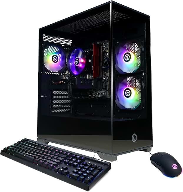 CyberPowerPC Gamer Xtreme VR Gaming PC, Intel Core i5-13400F 2.5GHz, GeForce RTX 5060 8GB, 16GB DDR5, 1TB PCIe 4.0 SSD, WiFi Ready &amp; Windows 11 Home (GXiVR8060A40)
