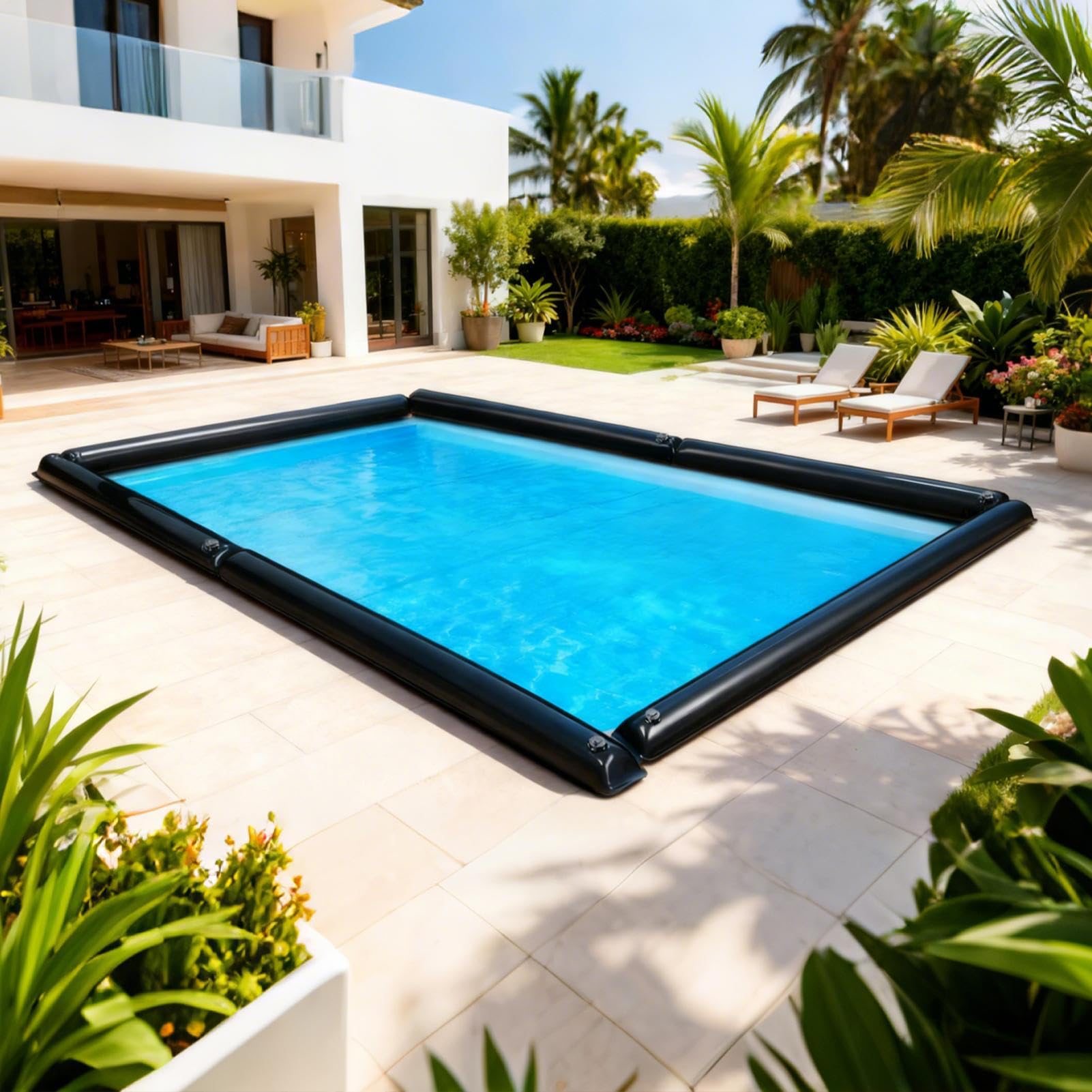 Sacs d'eau pour Couverture de Piscine Enterrée 5 Pièces Accessoires d'hiver