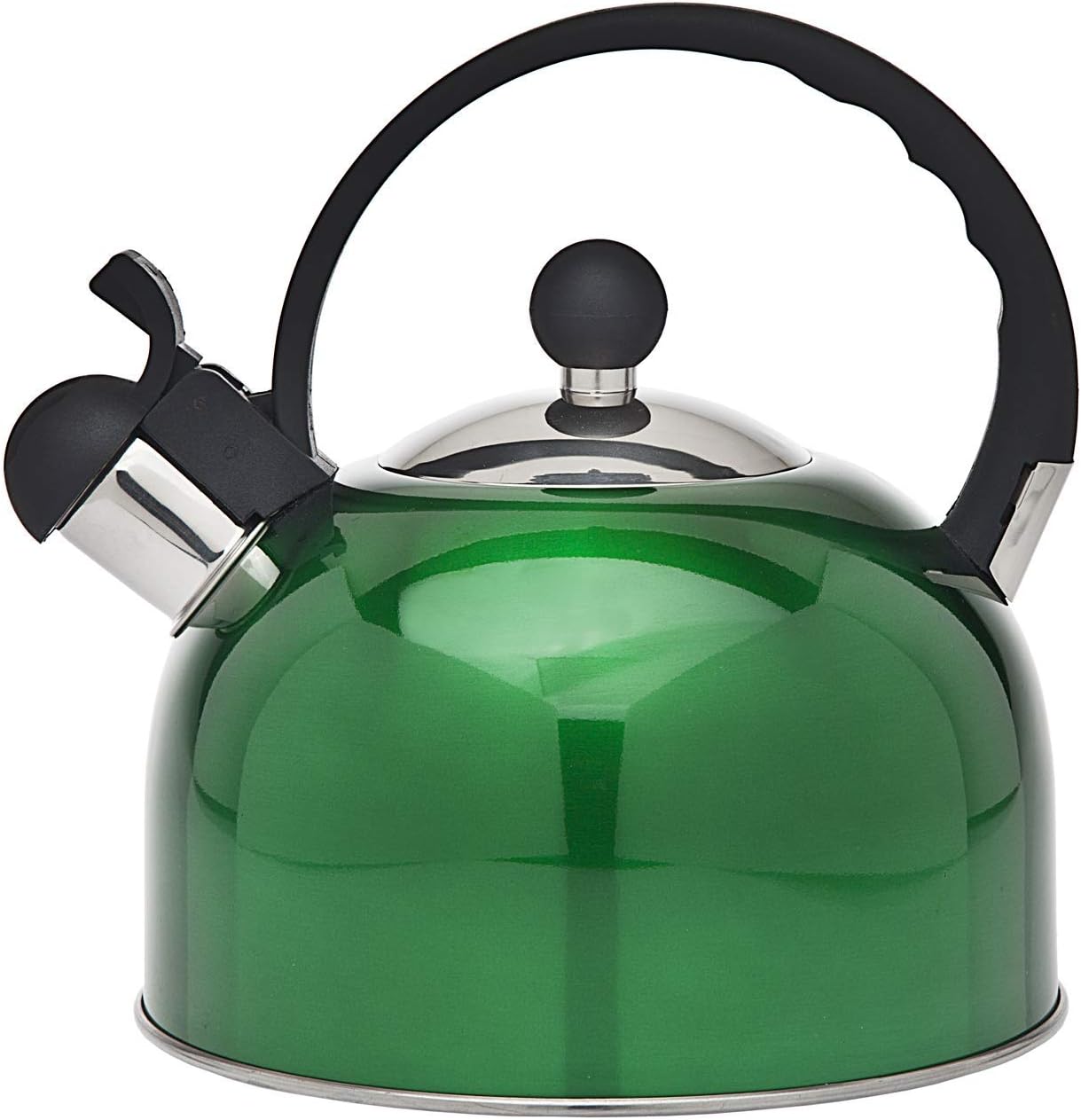 Tea Kettle Stainless Steel Whistling Teapot - 2.5 Liters, Jade