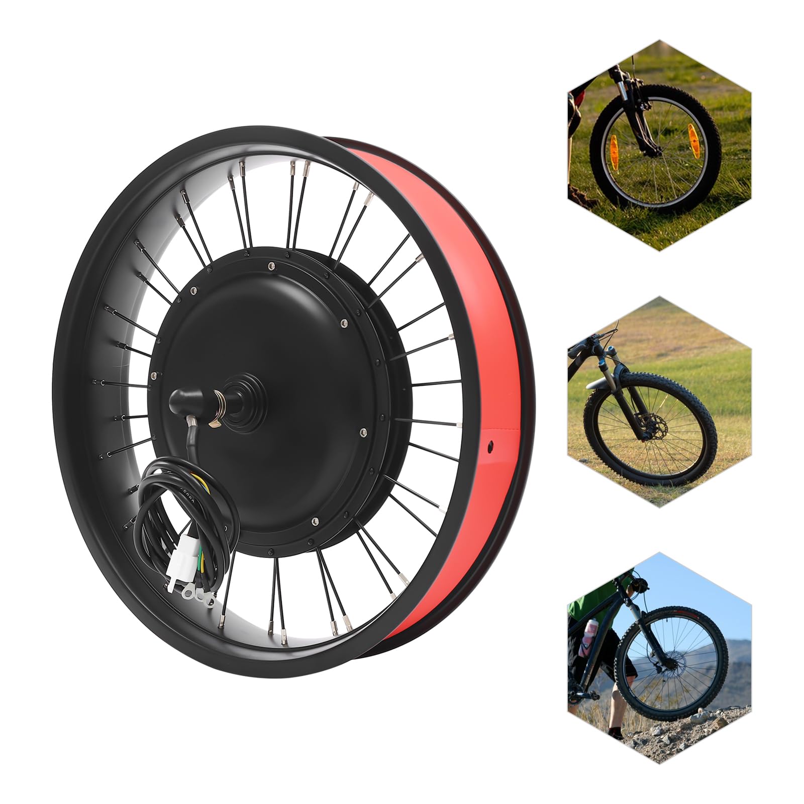 Kit de vélo électrique 48 V 1000 W 20 pouces, moteur à moyeu sans balais, LCD PAS, vélo, motoneige, conversion