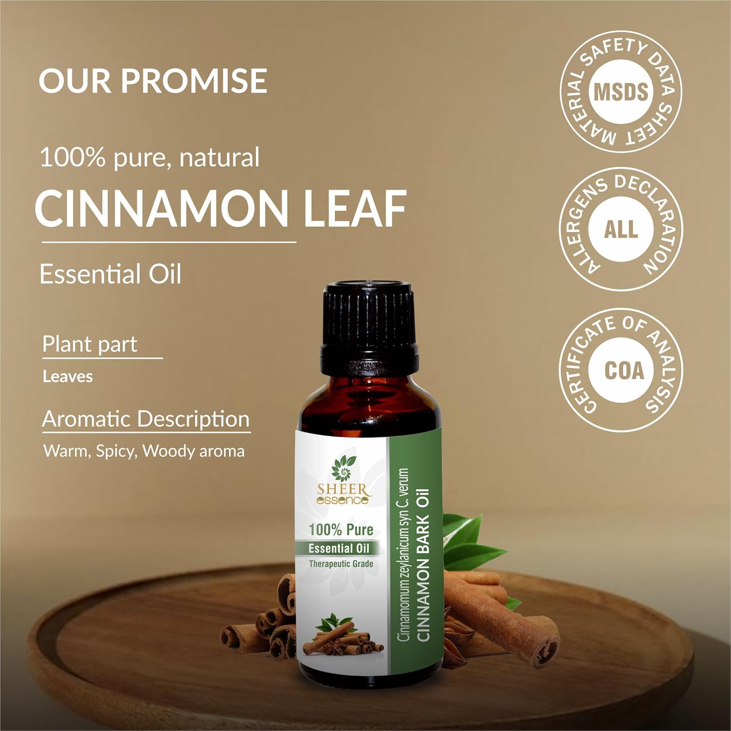Cinnamon Leaf Oil 100% Pure Undiluted Natural Uncut Therapeutic Grade Steam Distilled Essential Oils for Skin, Hair and Aromatherapy 5000ML