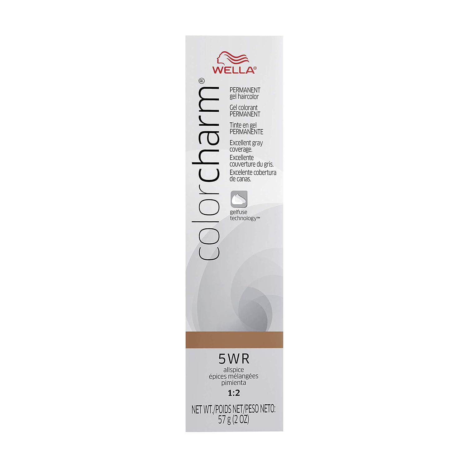 Wella ColorCharm Gel Permanent Hair Color for Color, 5WR