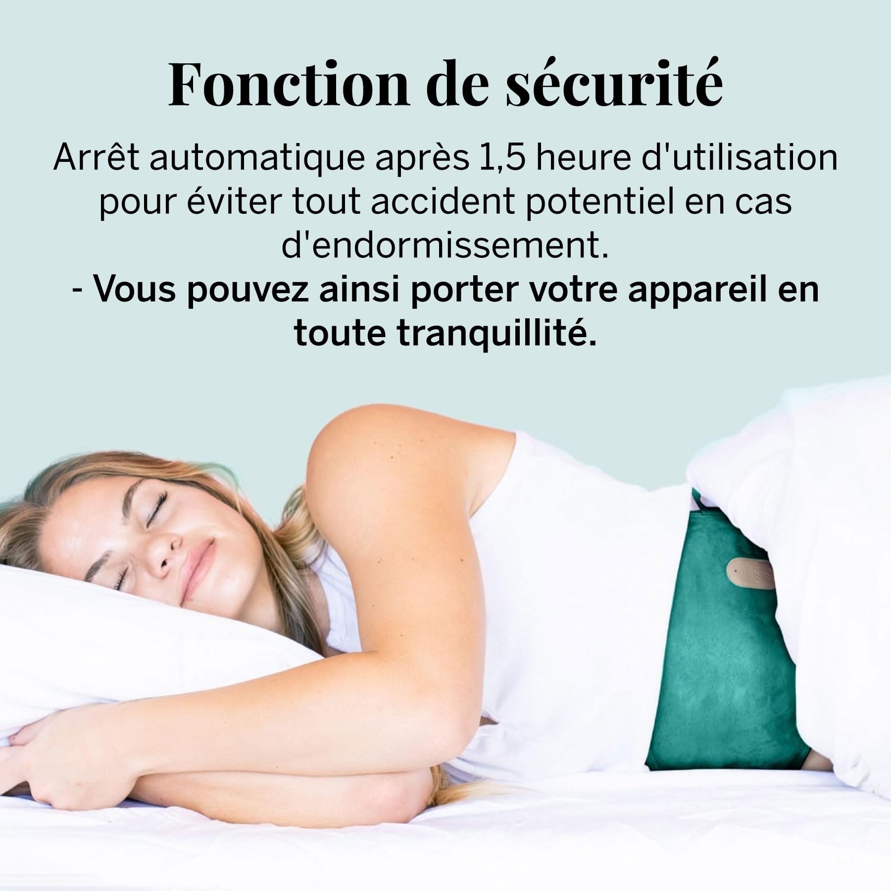 Pixie – Coussin Chauffant Menstruel pour Crampes – Plus Fin et Portable – Invisible sous Vêtements – Meilleure Ceinture Chauffante Portable – Soulagement des Douleurs Menstruelles pendant des Heures