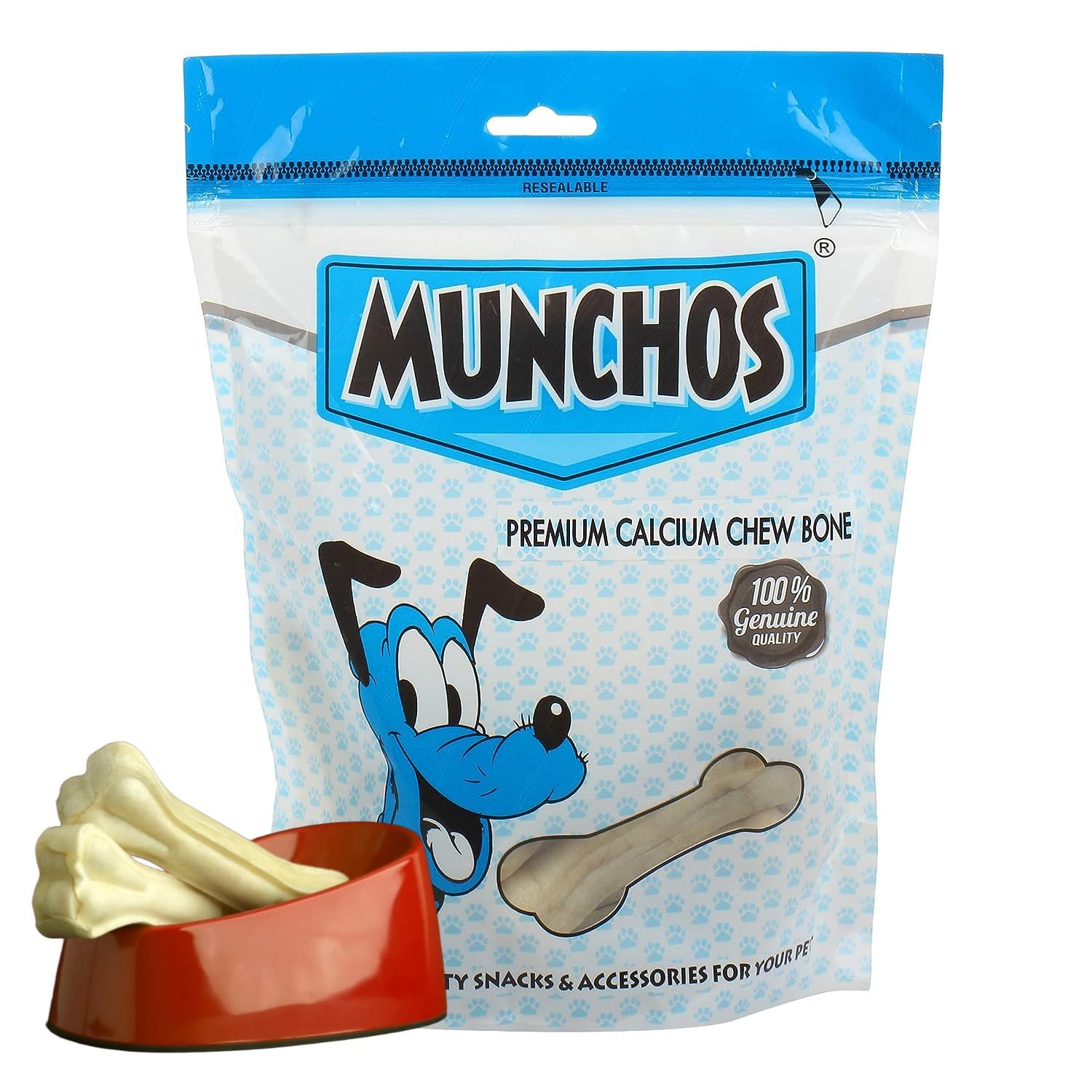 MUNCHOS Premium Calcium Rawhide Dog Chew Bone (4" 4pcs Pack) (B08JCGJFSP) Amazon Price History, Amazon Price Tracker