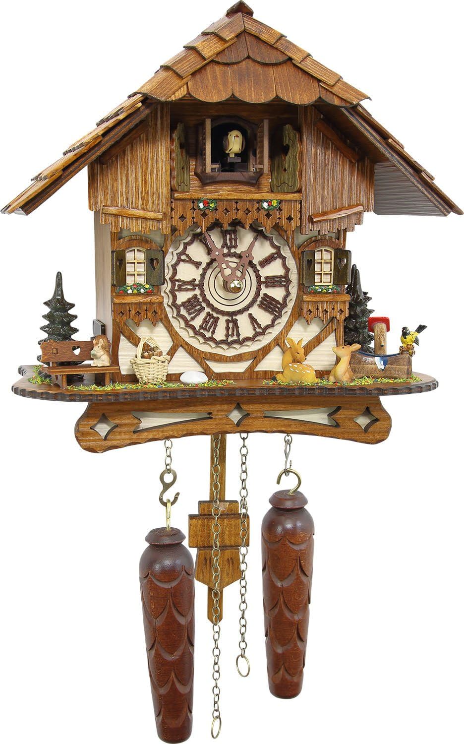 Pendule à coucou Maison de Forêt Noire avec musique et danseu.. EN