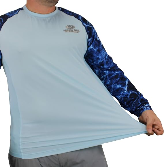 EAG Elite Mossy Oak Elements Long Sleeve Performance Fishing Shirt