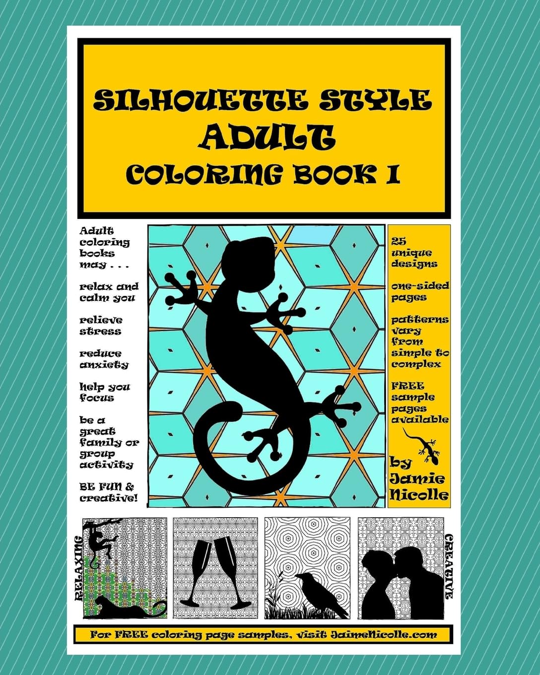 Silhouette Style Adult Coloring Book I: Volume 1