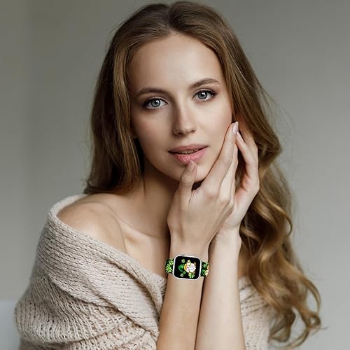 Miniatura 5 de Cyntan Holidays - Correa de reloj compatible con Apple Watch de 1.496 in 1.575 in 1.614 in 1.654 in 1.732 in 1.772 in 1.929 in para mujeres y