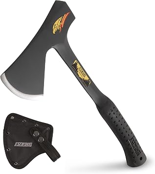 ESTWING Campers Axe, 19" Black Outdoorsmen Axe, E44ASE