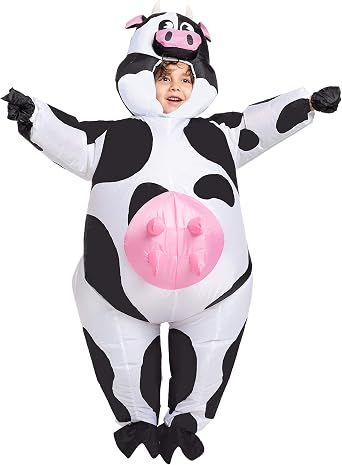 Spooktacular Creations Halloween Full Body Inflatable Cow Costume Kids