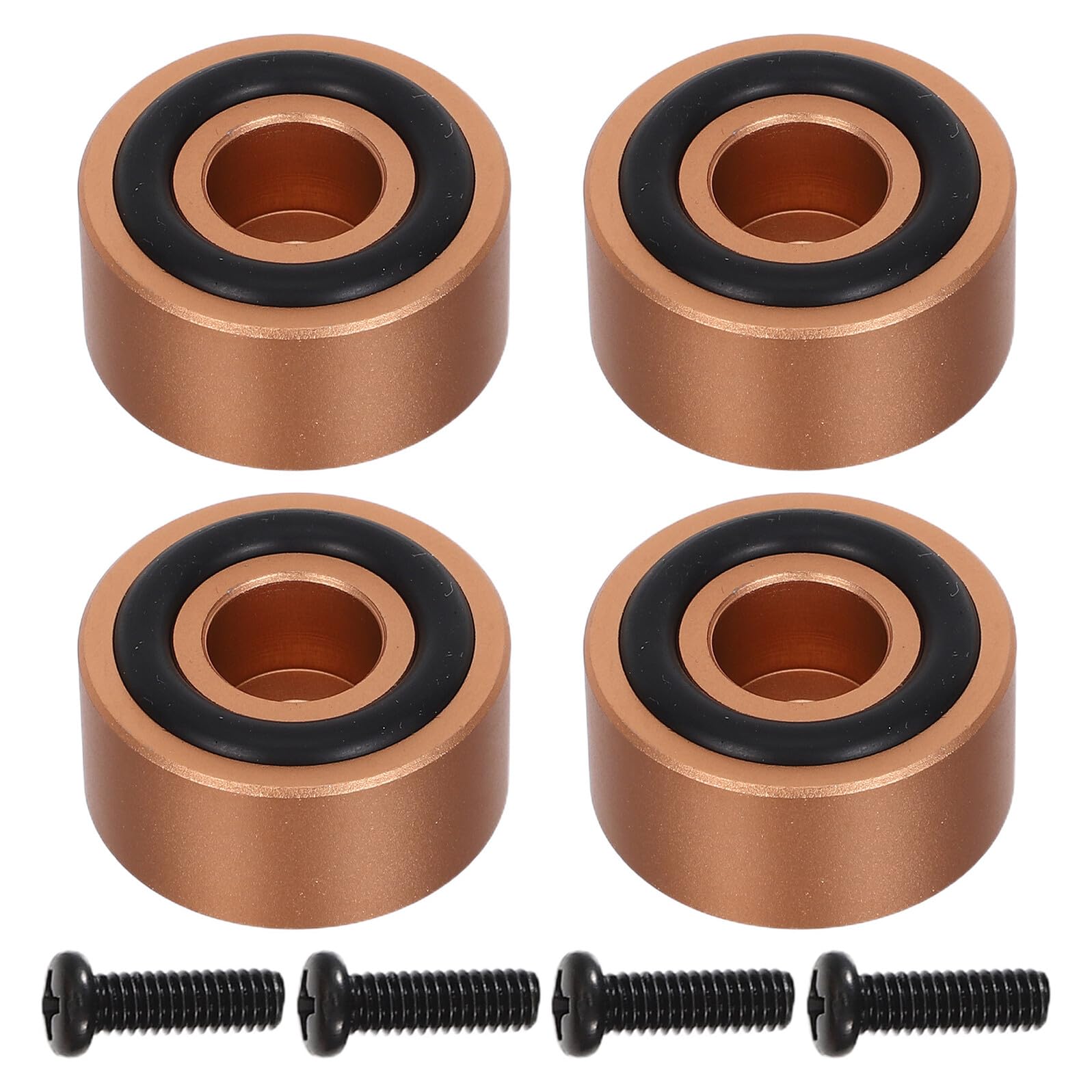 Patas de aluminio dorado de 30x15 mm para lucir tu bloque de carnicero con estilo