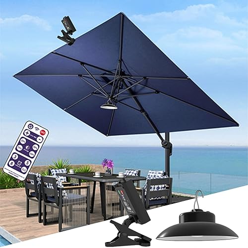 Miniatura 2 de Solar Umbrella Lights Outdoor, Timed Remote Control, Solar Powered Patio Umbrella Lights LED Umbrella Patio Lights for Beach Tent Camping Garden