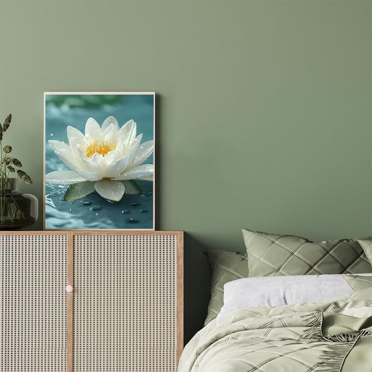 Dipingere con i Numeri Fiore, Paint by Numbers Adulti Pianta, Fai da te Creativi Adulti Quadri da Dipingere Numerati Kit per Decorazione Della Parete di Casa, Regalo 70x95 cm Senza Cornice 25-2