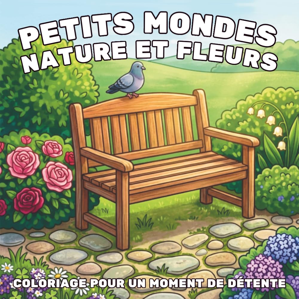 Petits mondes jardin: Livre de coloriage mignon et cozy pour adultes (Petits Mondes: Livres de coloriage faciles et cozy)