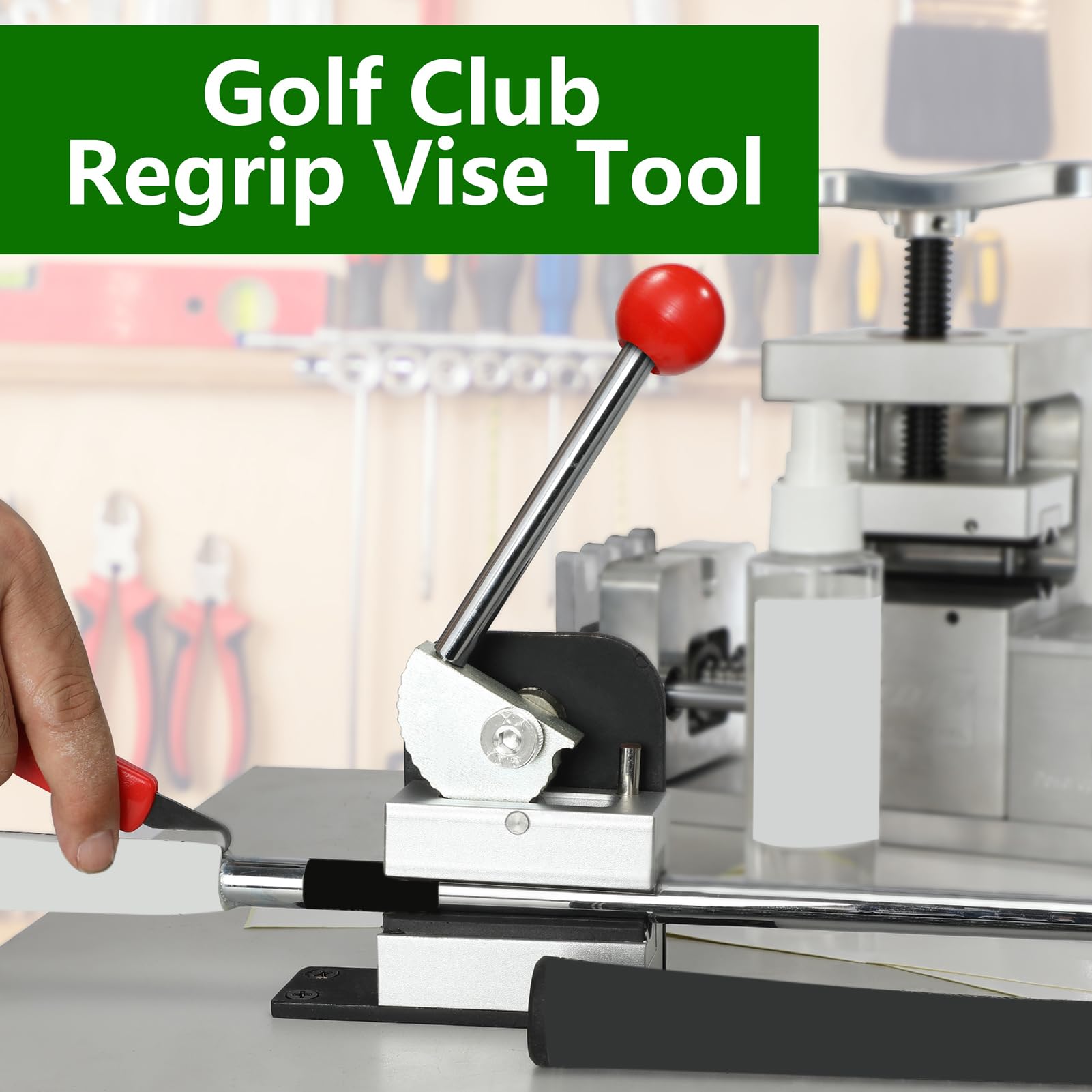 Golf Schaft Klemme Schnellentriegelung Robustes Griffwechsel-Werkzeug | Golfschläger Griffwechsel Schraubstock für Einstellung Instandhaltung Korrektur Installation und