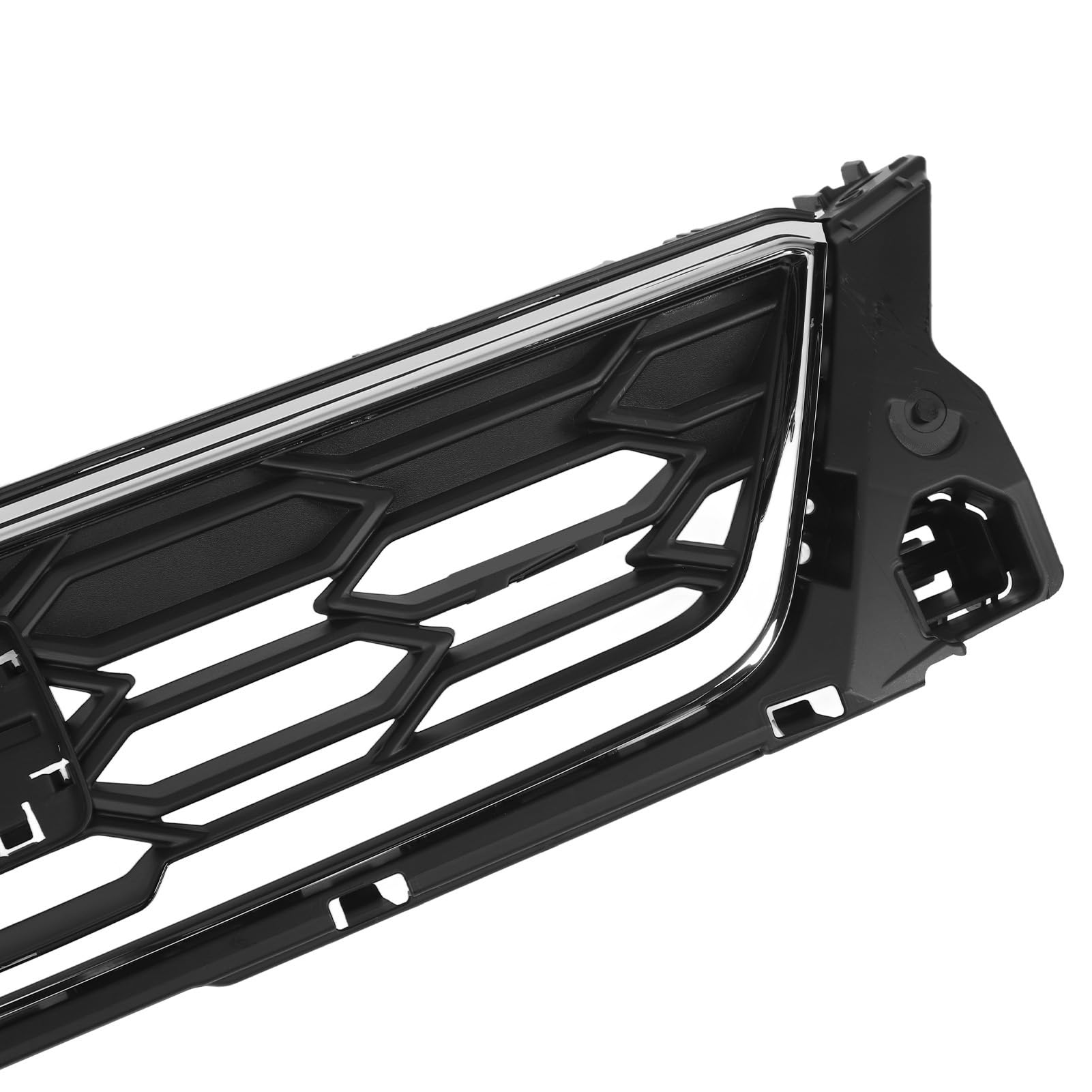 KIMISS Rejilla de Parachoques Delantero con Borde Cromado 6F0853654E Reemplazo para SEAT 6F MK5 Pre-Facelift 2017-2021, Fácil Instalación, Diseño Elegante