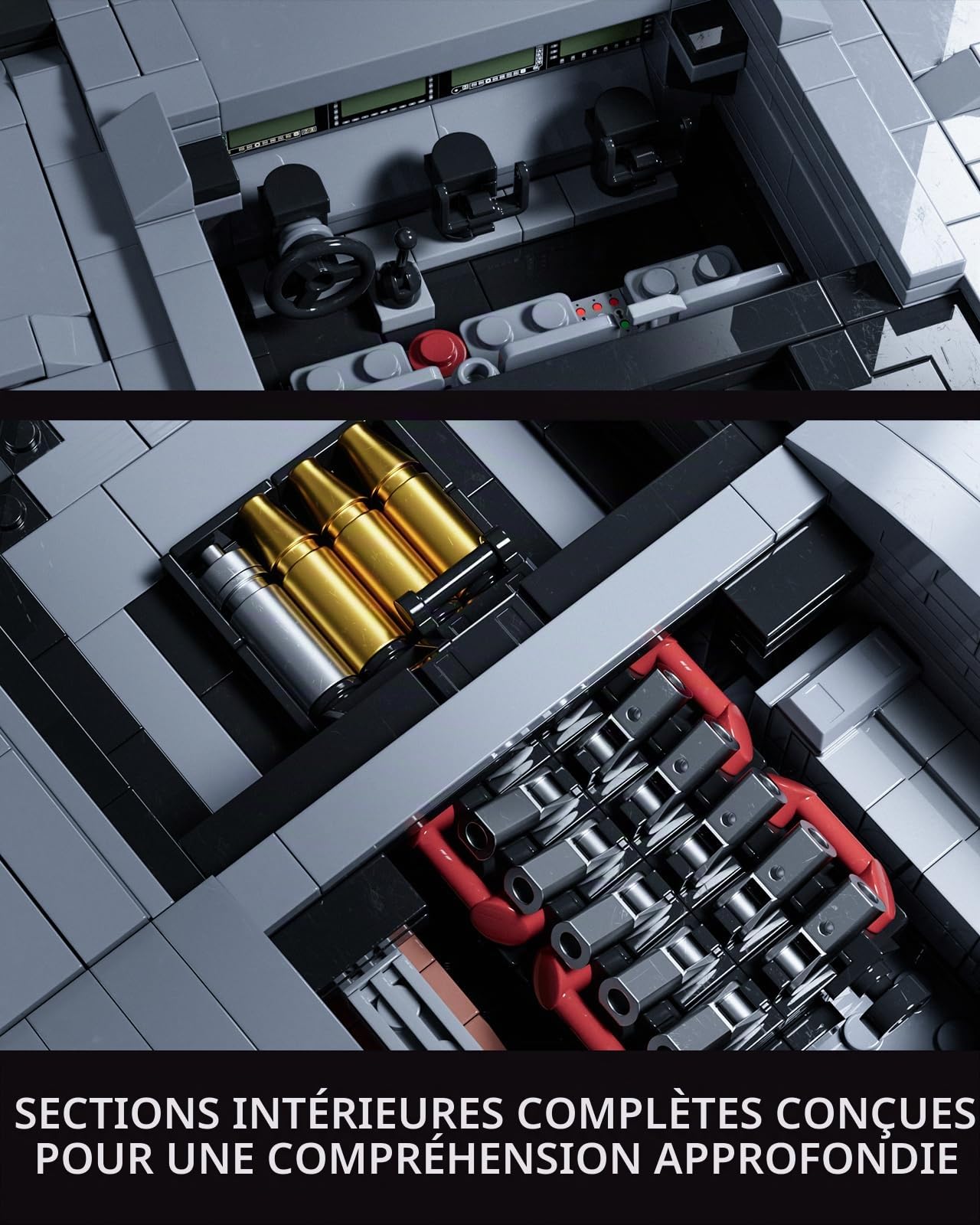 Nifeliz Abrams X Kit de Construction de Char pour Adultes, Modèle de Char Militaire à Construire pour Les Passionnés de l'Armée, Décoration & Cadeau (2136 Pièces, NF10300)