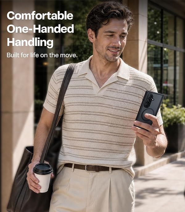 TORRAS Magnetic Slim for Samsung Galaxy Z Fold 8 Ultra Case Matte Black . by TORRAS - Used condition - Image 3