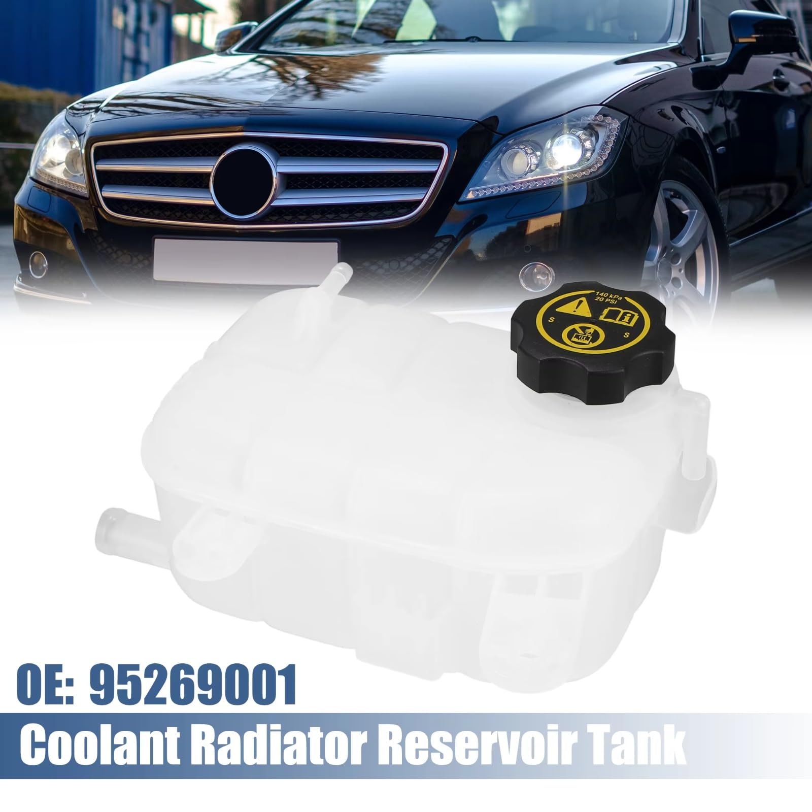 Kompatibel Mit Chevrolet Für Trax LS 2015 2016 Kühlmittel-Kühlerbehälter Kühlmittel-Überlaufflasche Mit Deckel 95269001 Kühlerausgleichsbehälter