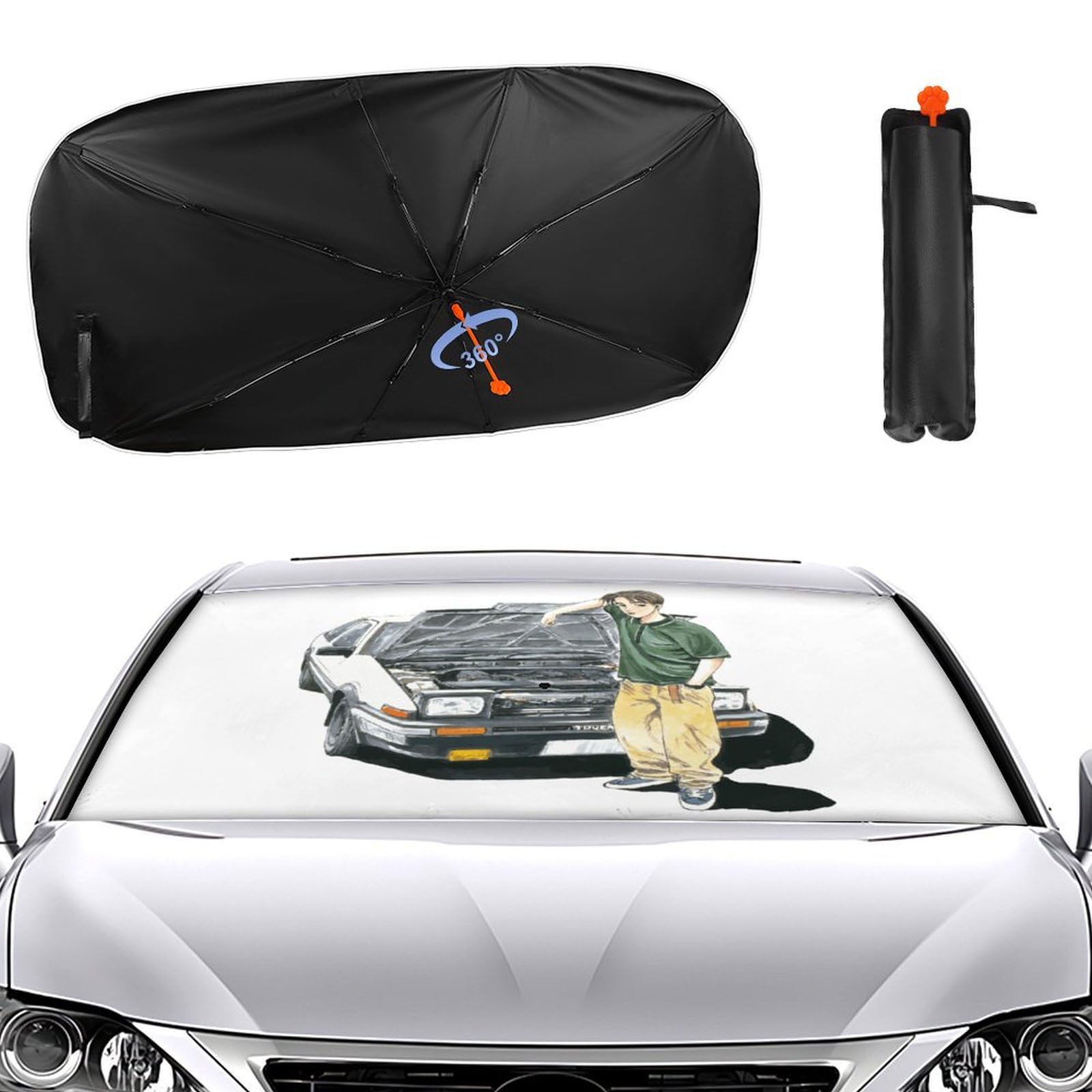 Amazon.co.jp: 車用サンシェード 頭文字d イニシャル D 藤原拓海
