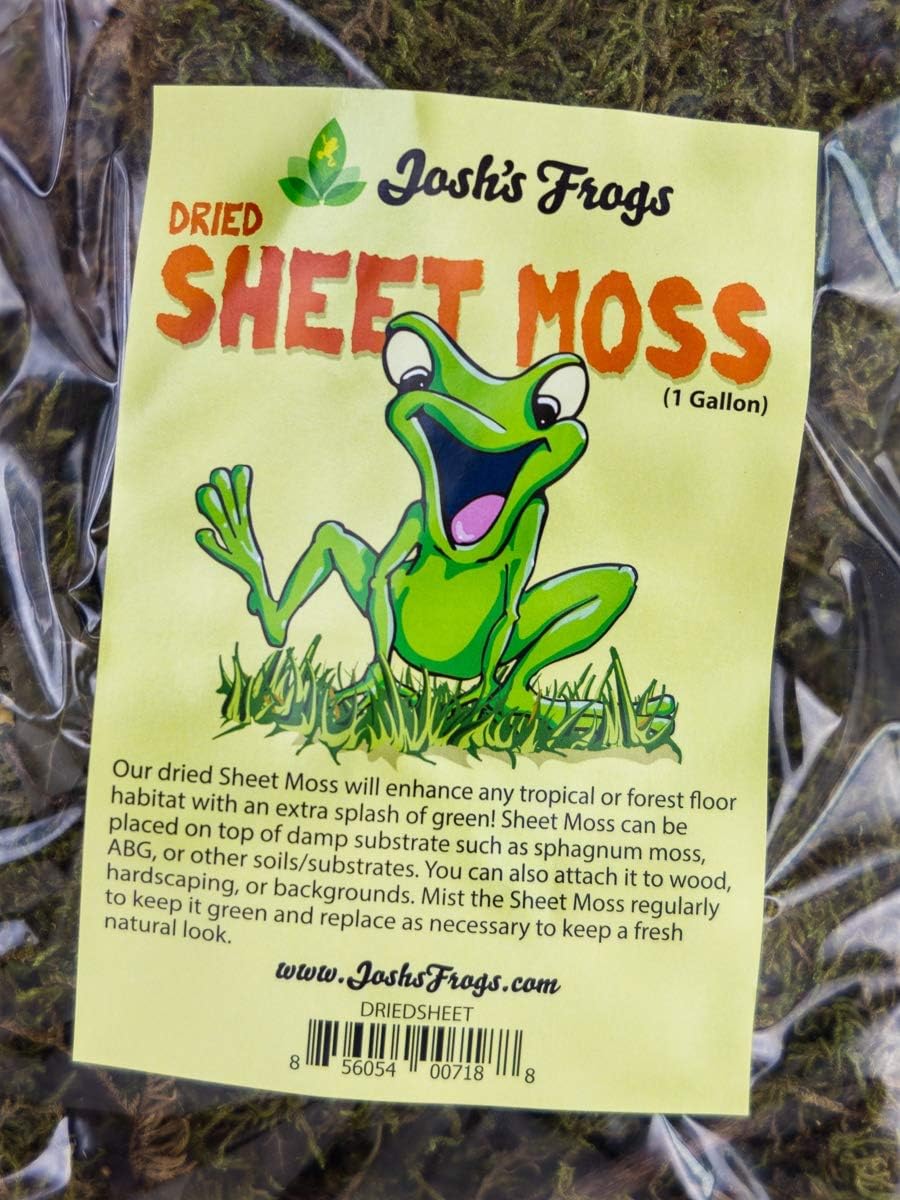 Josh's Frogs Dried Sheet Moss (1 Gallon Bag)