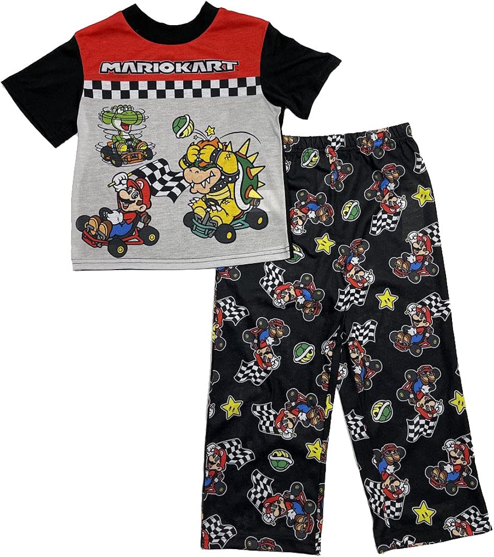 SUPER MARIO Conjunto de pijama para niños, Kart Racers