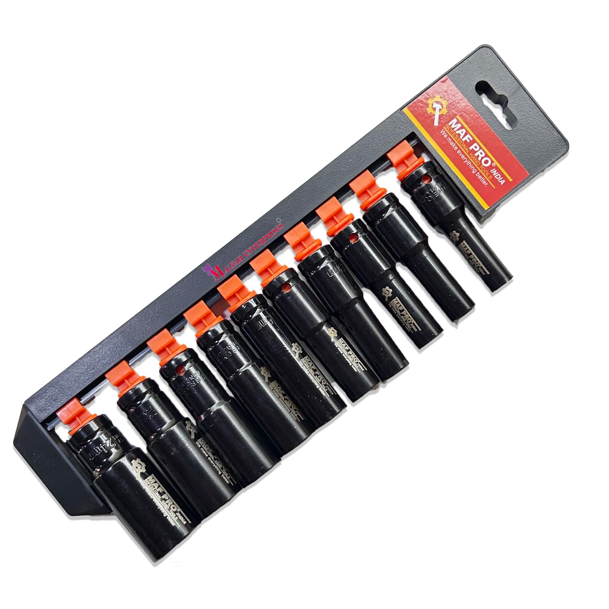 Malfah Enterprises Socket Set 1/2 Inch Drive Deep Impact Socket Set Chrome Vanadium Steel Garage 10pcs(8,10,12,13,14,16,17,19,22,24mm) Tool Maf Green Box (B0CJ6T4CHN) Amazon Price History, Amazon Price Tracker