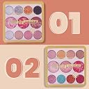 Shryoan Infinity Terracotta Kit with Glittery Stars | for Shimmery Look & Glossy Finish | Highly Pigmented, Easy-to-Blend, Vegan & Cruelty-Free (12.5g) (Multi-1) gallery image