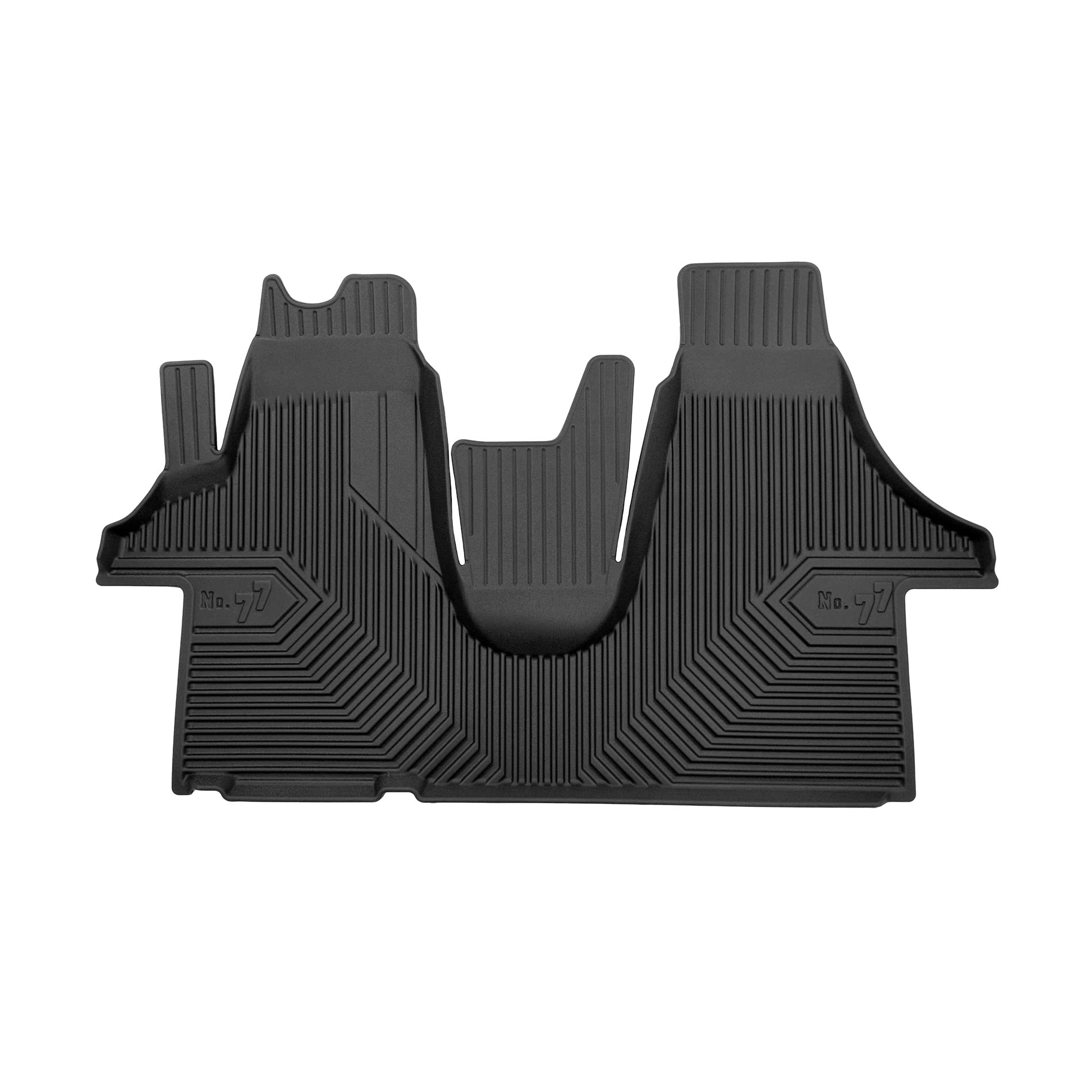 FROGUM No.77 Alfombrillas para Coche Alfombras para Volkswagen Transporter T5 2003-2015, para Volkswagen Transporter T6 2015-2019 | Borde Alto | para Todo el año | Tamaño