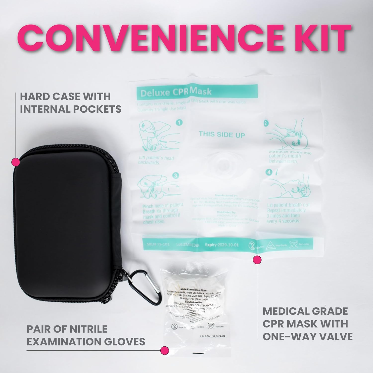 NARCAN Nasal Spray 4mg (2 Single-Dose Devices) + Convenience Kit with Medical Grade Components | Quick Access Bundle to Aid in an Emergency - Image 3