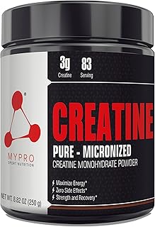 Mypro Sport Nutrition Micronized Creatine-83 Serving (250 Gm) Promote Rapid Recovery-Increase Strength-Reduce Fatigue-Lean Price In India
