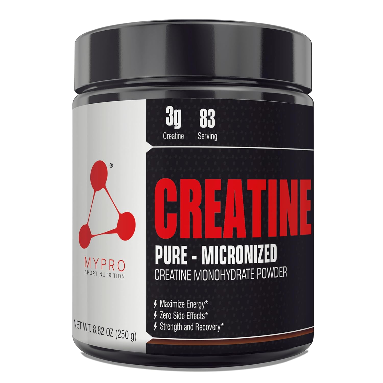 Mypro Sport Nutrition Micronized Creatine-83 Serving (250 Gm) Promote Rapid Recovery-Increase Strength-Reduce Fatigue-Lean...