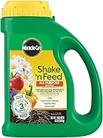 Miracle-Gro Shake 'N Feed All Purpose Plant Food, For In-Ground and Container Plants, Feeds for up to 3 Months, 4.5 lbs.