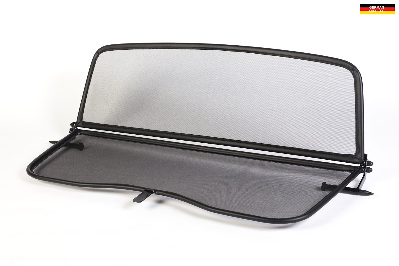 Wind Deflector for VW New Beetle 1Y7 (2003-2012) - Foldable - with Quick Release Fastener - Black | Windstop | Wind Blocker