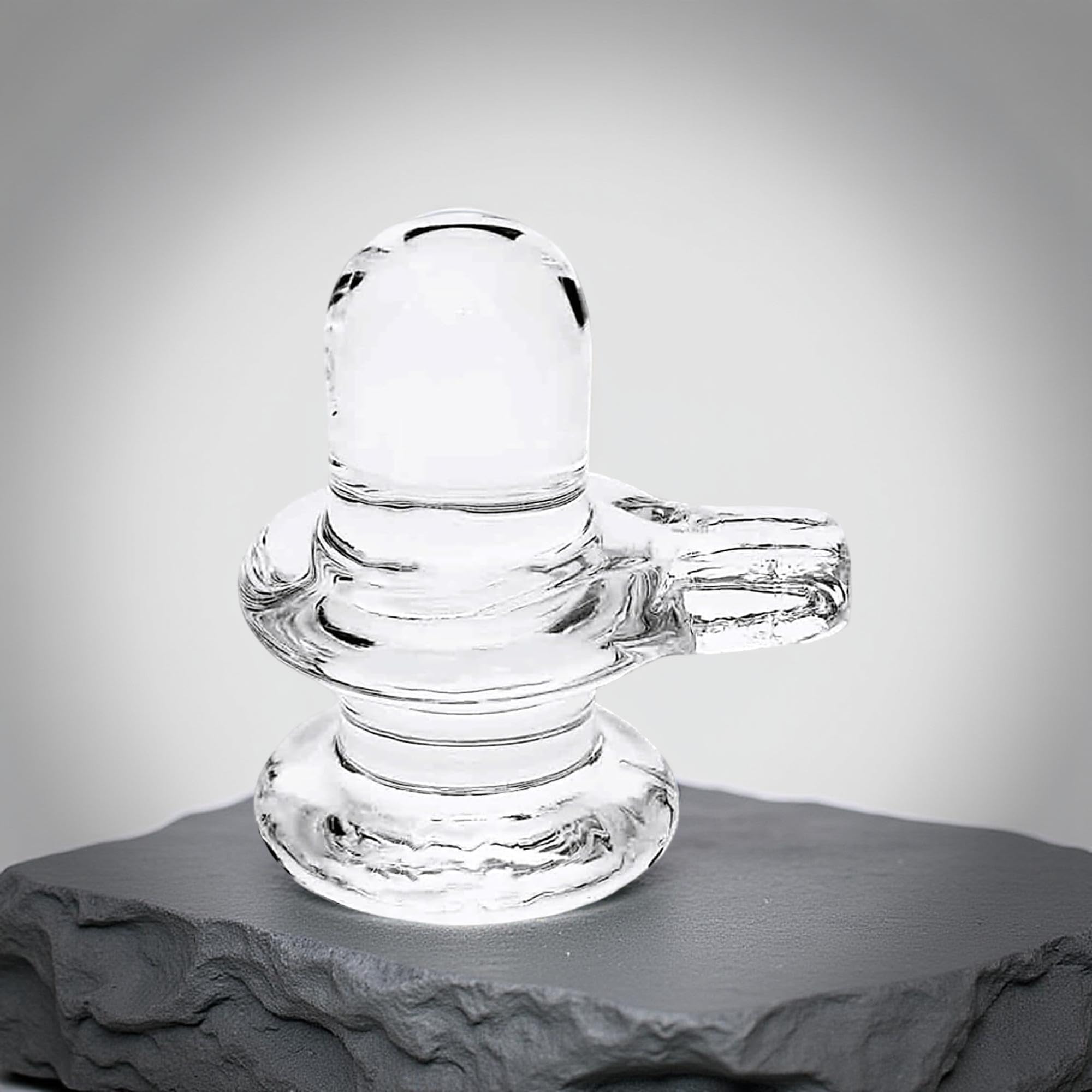 Rudram 100% Certified Pure Sphatik Shivling Small Size | Crystal Shiva Lingam | Pure Sphatik Shivling AAA Quality for Home Puja, Temple, Shivratri Saawan abhishekam - 3 cm-image-30