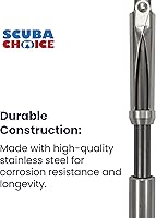 Vista 2 de Scuba Choice Punta de lanza de doble ala de 0.236 in con punta de lanza con portero, compatible con pesca submarina y pesca en hielo, repuesto