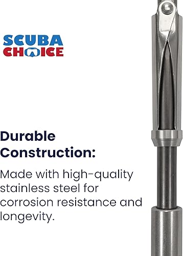 Miniatura 2 de Scuba Choice Punta de lanza de doble ala de 0.236 in con punta de lanza con portero, compatible con pesca submarina y pesca en hielo, repuesto