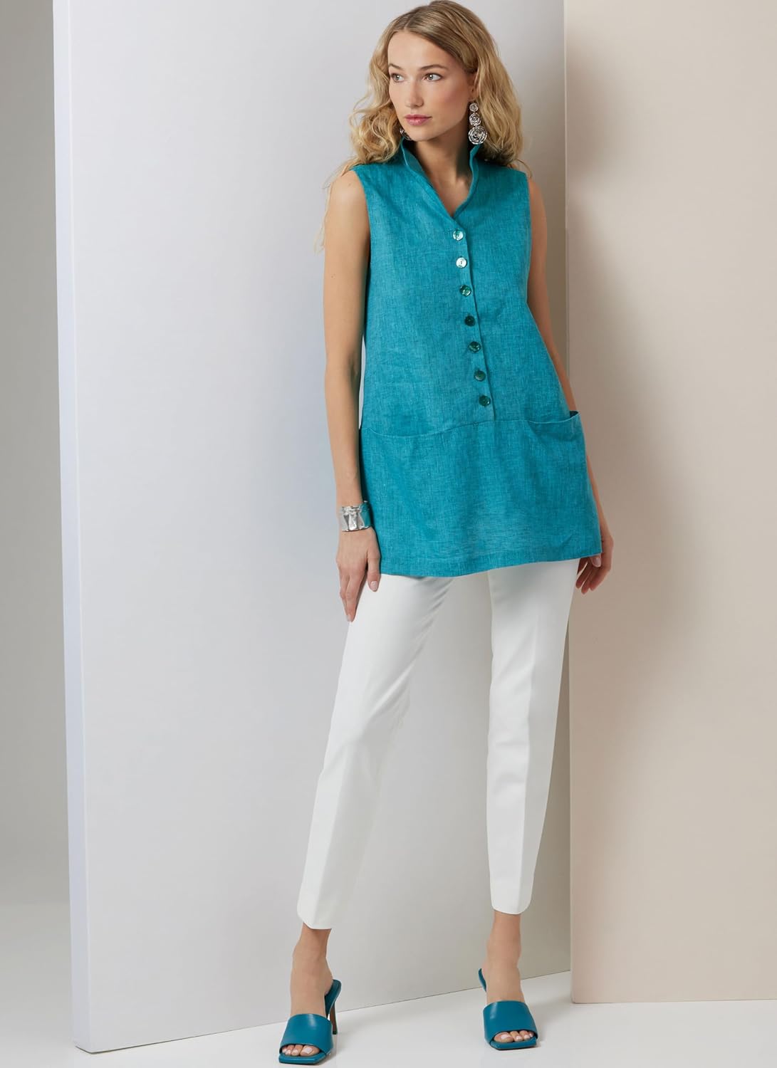 Vogue Misses' A-line Tunics Sewing Pattern Packet by Marcy Tilton, Design Code V2030, 18-20-22-24-26, Multicolor