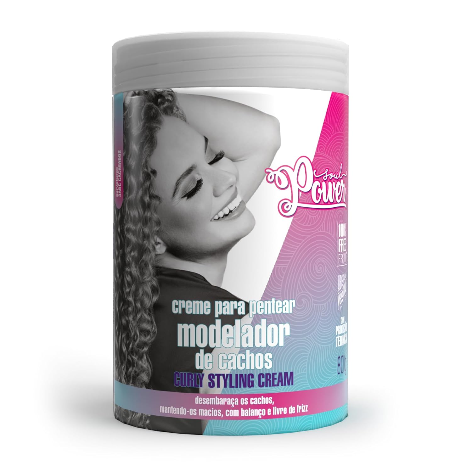 Soul Power Curly Styling Curls Modeler Combing Cream 28.2 oz – Curl Sculpting & Long-Lasting Definition – Ideal for Curly Hair