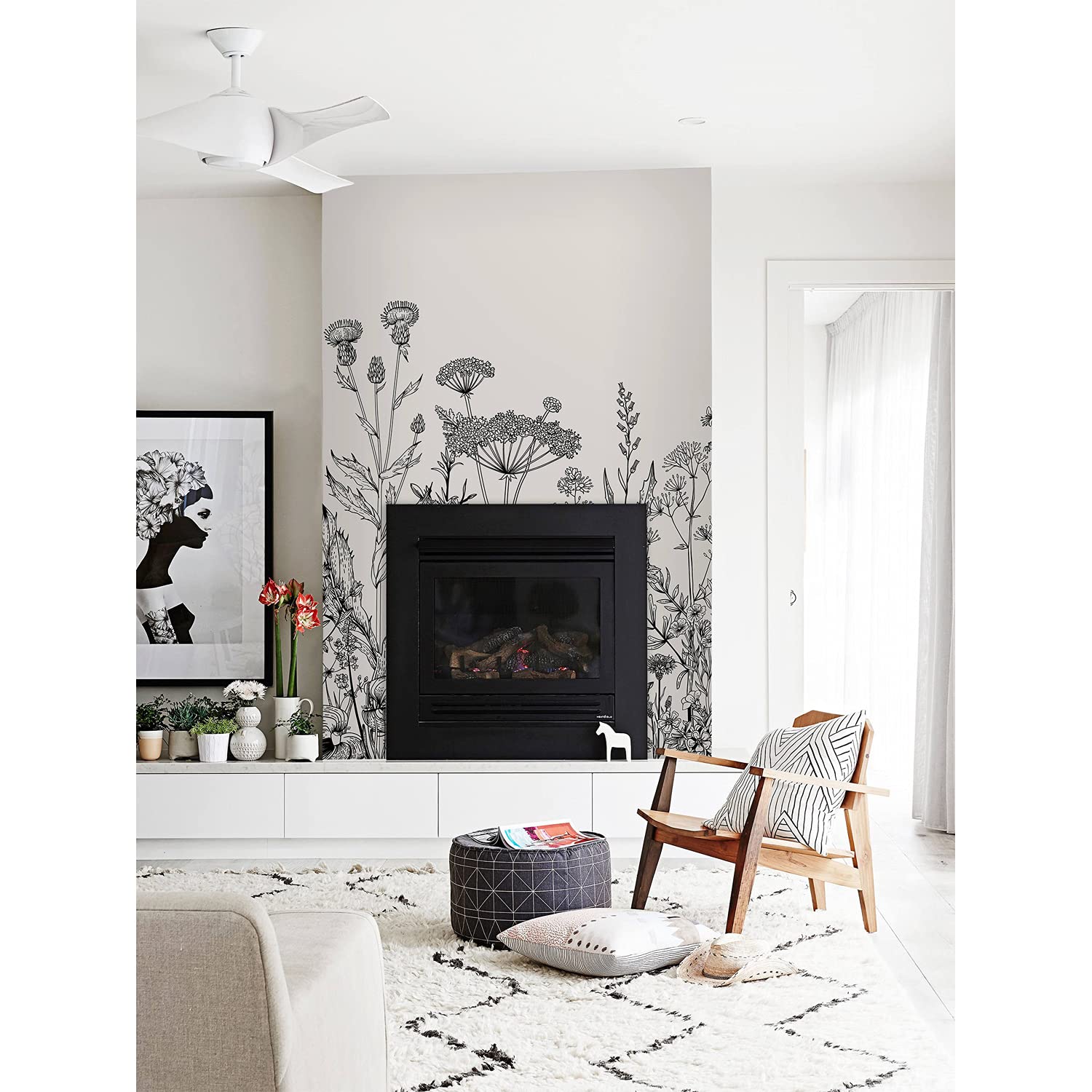 Papier peint grand format pour masquer les imperfections de vos grands murs