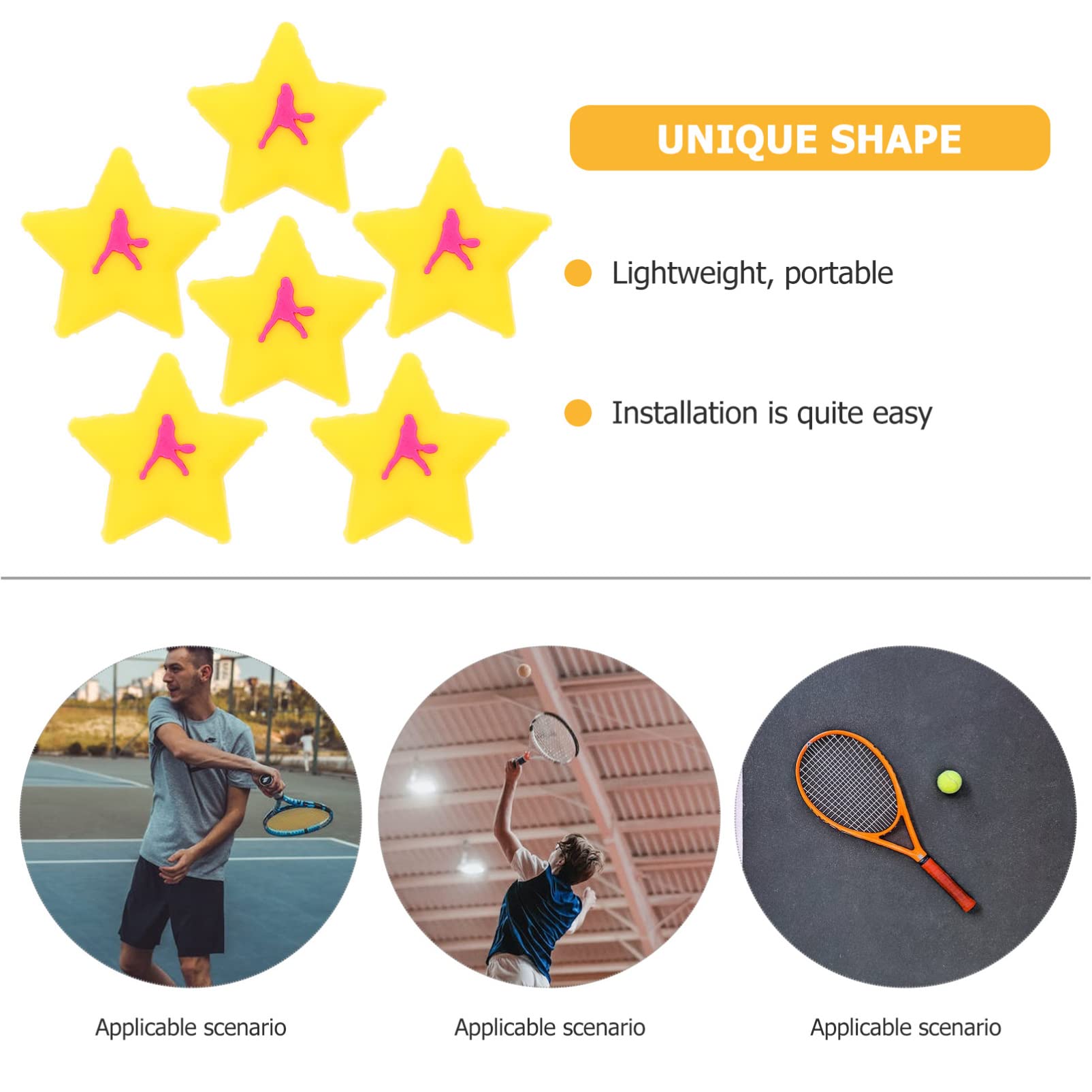YARNOW 30pezzi Ammortizzatori per Racchette Tennis Design Cartoon Smorzatori Antivibrazioni per Comfort e Controllo