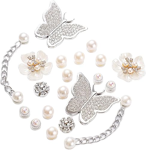 Aiyraa 20 piezas Crocs-Anstecker Glitter Schuhanhänger, Crocs Charms para la dec