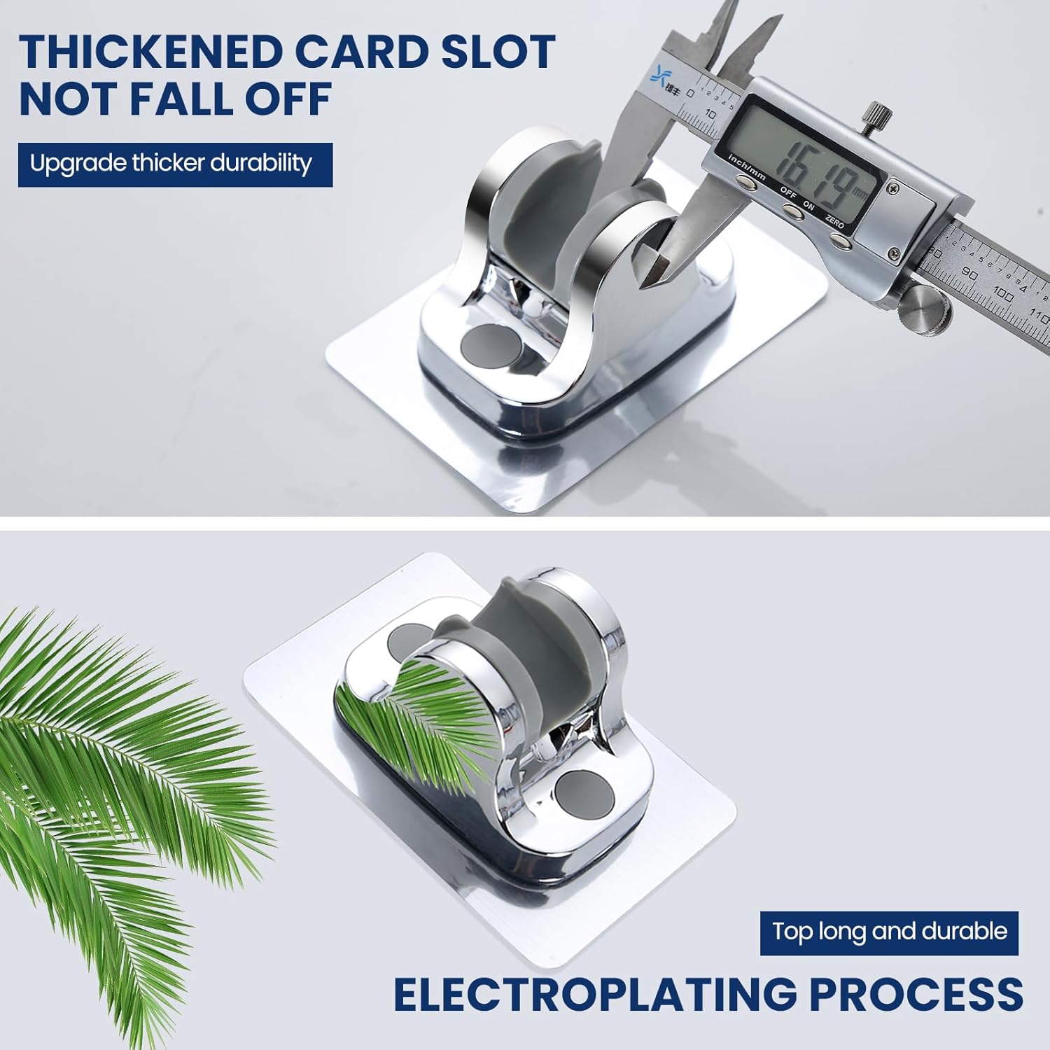 Hand held Shower Head Holder-Relocatable Handheld Showerhead Holder, Suitable for Installation On Smooth Surfaces