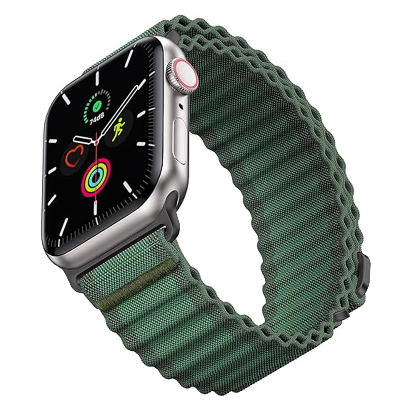 Ocean Nylon Band for Apple Watch-Trail Nylon Loop Band for Apple Watch 38mm 40mm 41mm 42mm 44mm 45mm 46mm 49mm, Breathable Soft Strap for Series 10 9 8 7 6 5 4 3 2 1 SE Ultra 2/Ultra Men&Women