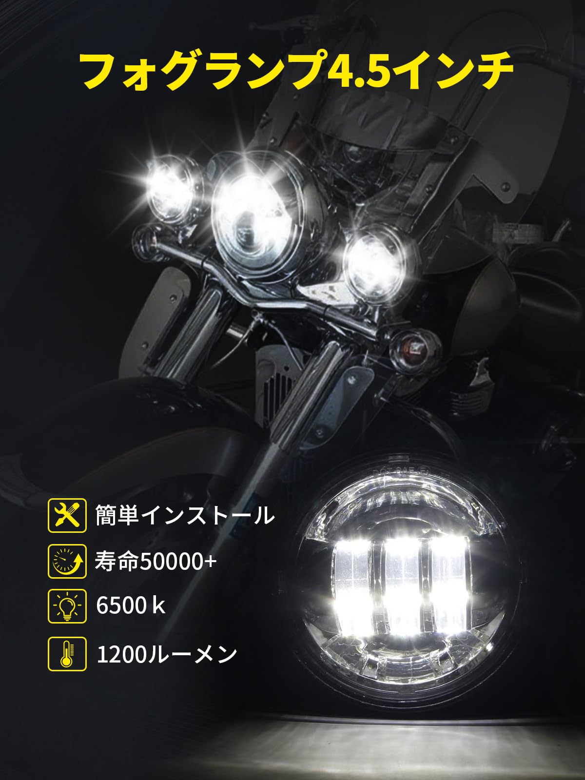 Amazon | Chelhead 7インチ led ヘッドライト ハーレーダビッドソン用
