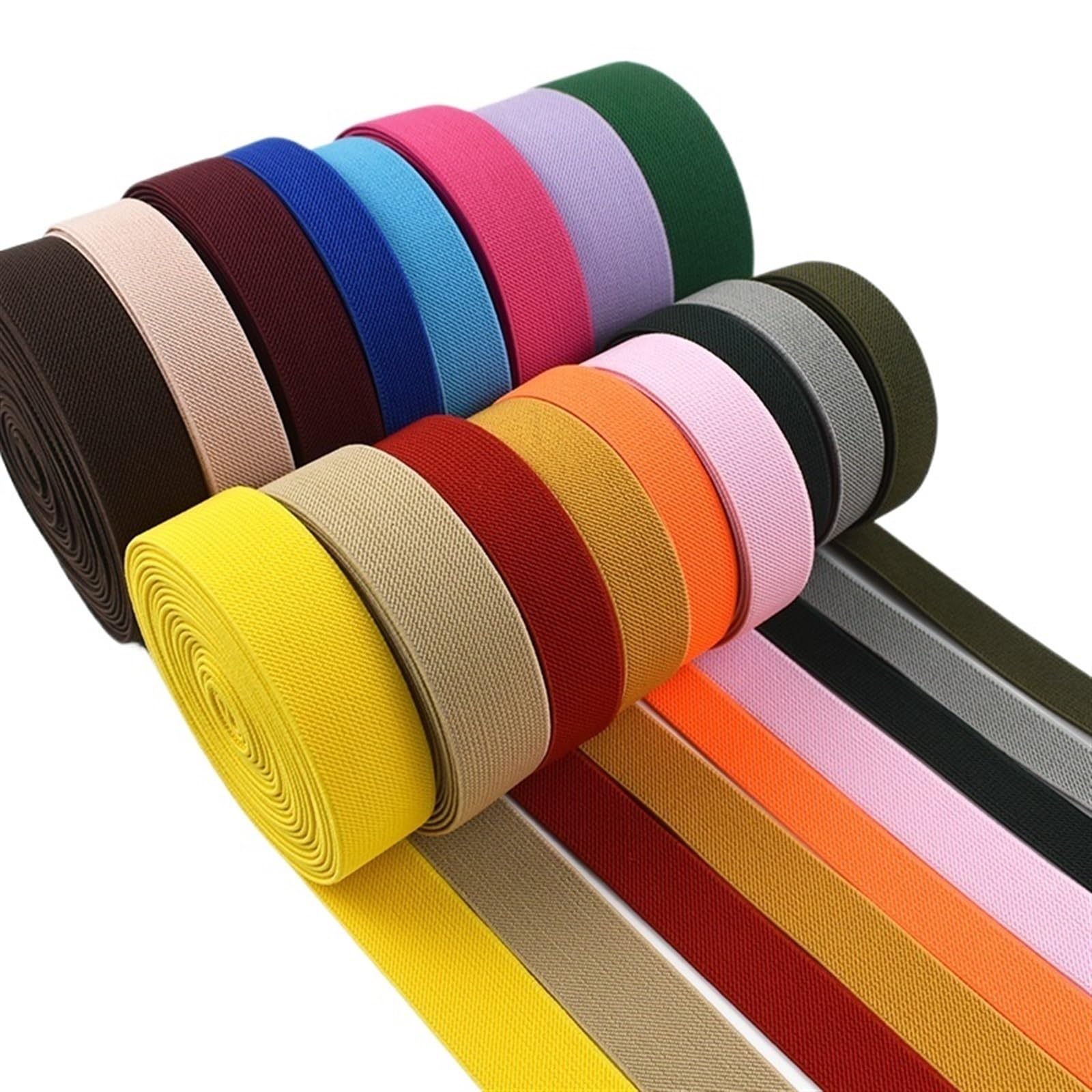 5 Meter 10–50 mm Nähen elastische Bänder Unterwäsche Hosen Taille Gummiband Stretch Strap Gurtband Gürtel Bänder DIY Bekleidungszubehör für Näharbeiten(Rose red,5METERS_50MM)