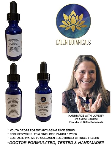 Miniatura 5 de Youth Drops Anti-Aging Face Serum - With Proven Collagen, Apple Stem Cells, Hyaluronic Acid - Reduces Wrinkles & Fine Lines - Doctor Formulated,